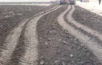 severe soil compaction with tires
